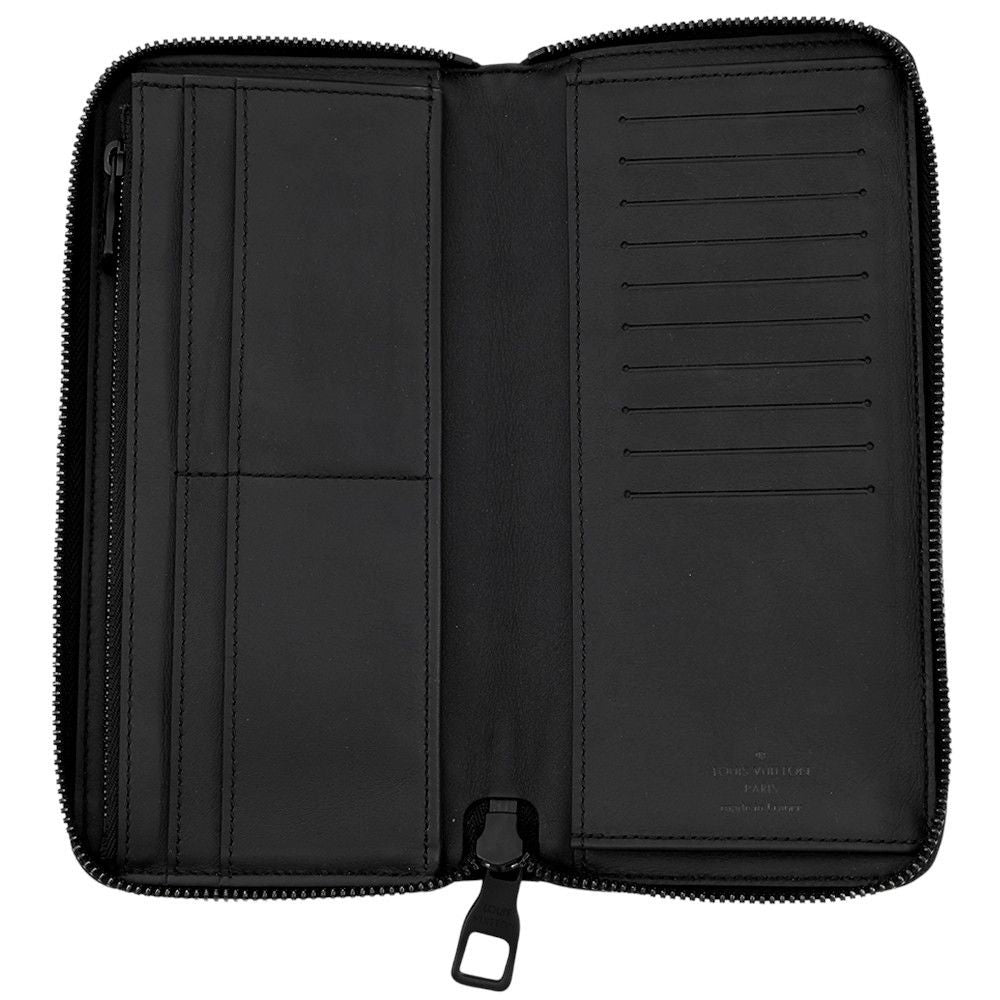 Louis Vuitton Wallet Monogram Taurillon Leather Zippy Vertical Noir Black — view 4