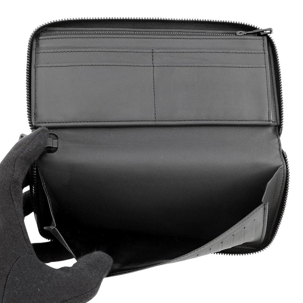 Louis Vuitton Wallet Monogram Taurillon Leather Zippy Vertical Noir Black — view 5