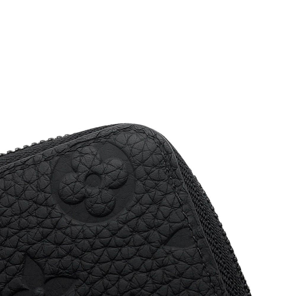 Louis Vuitton Wallet Monogram Taurillon Leather Zippy Vertical Noir Black — view 7
