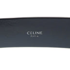 Celine Logo Print Leather Western Belt Black — view 5