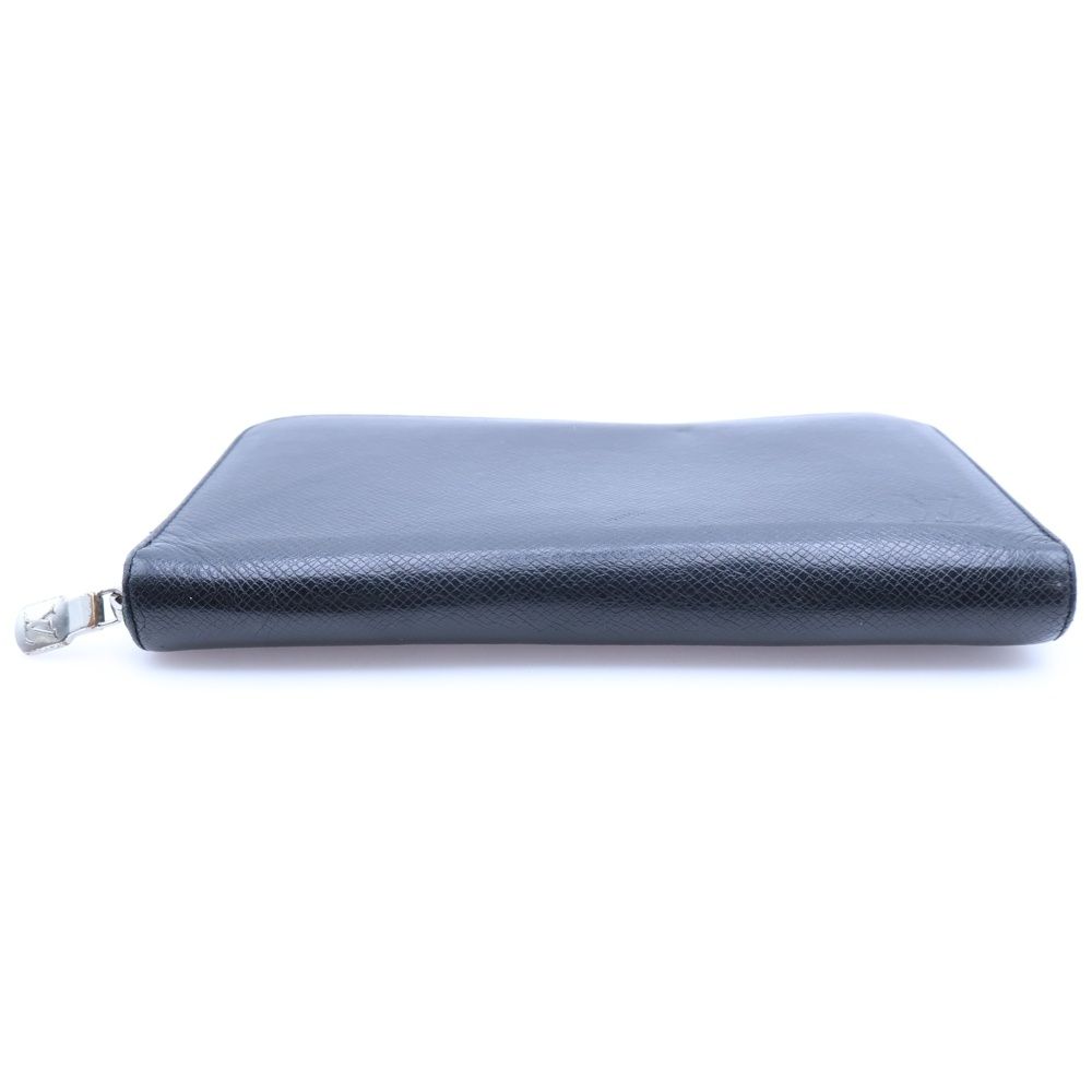 Louis Vuitton Taiga Round Zip Fastener Long Wallet Black — view 5