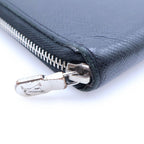 Louis Vuitton Taiga Round Zip Fastener Long Wallet Black — view 6