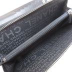 Chanel Quilted Silver Long Wallet — view 5