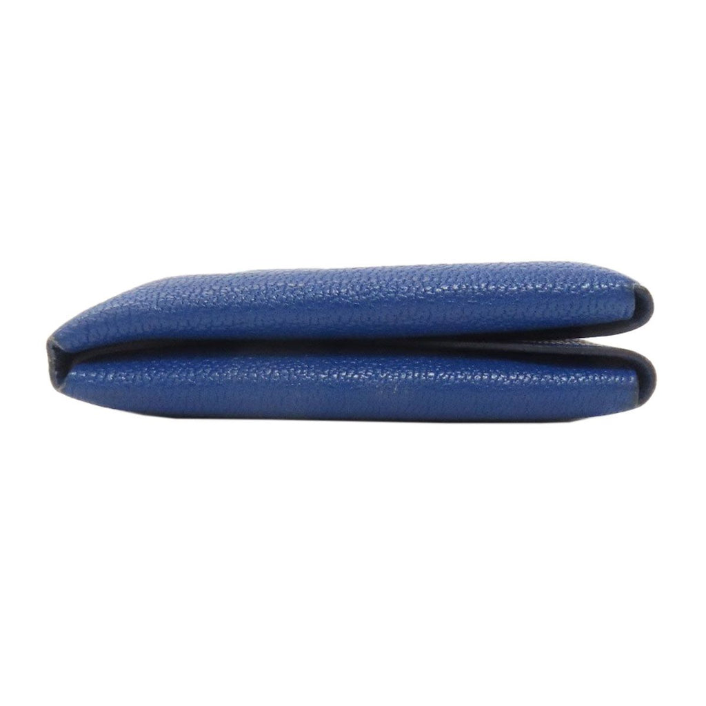 Hermes Calvi Duo Bleu France Silver Card Case Chevre — view 3