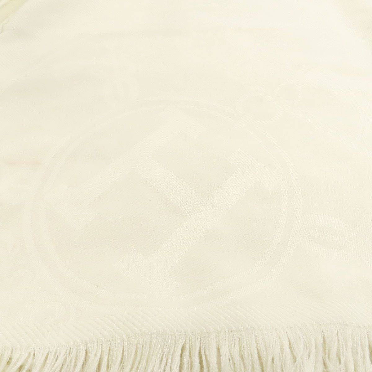 Hermes Logo Shawl Cashmere — view 8