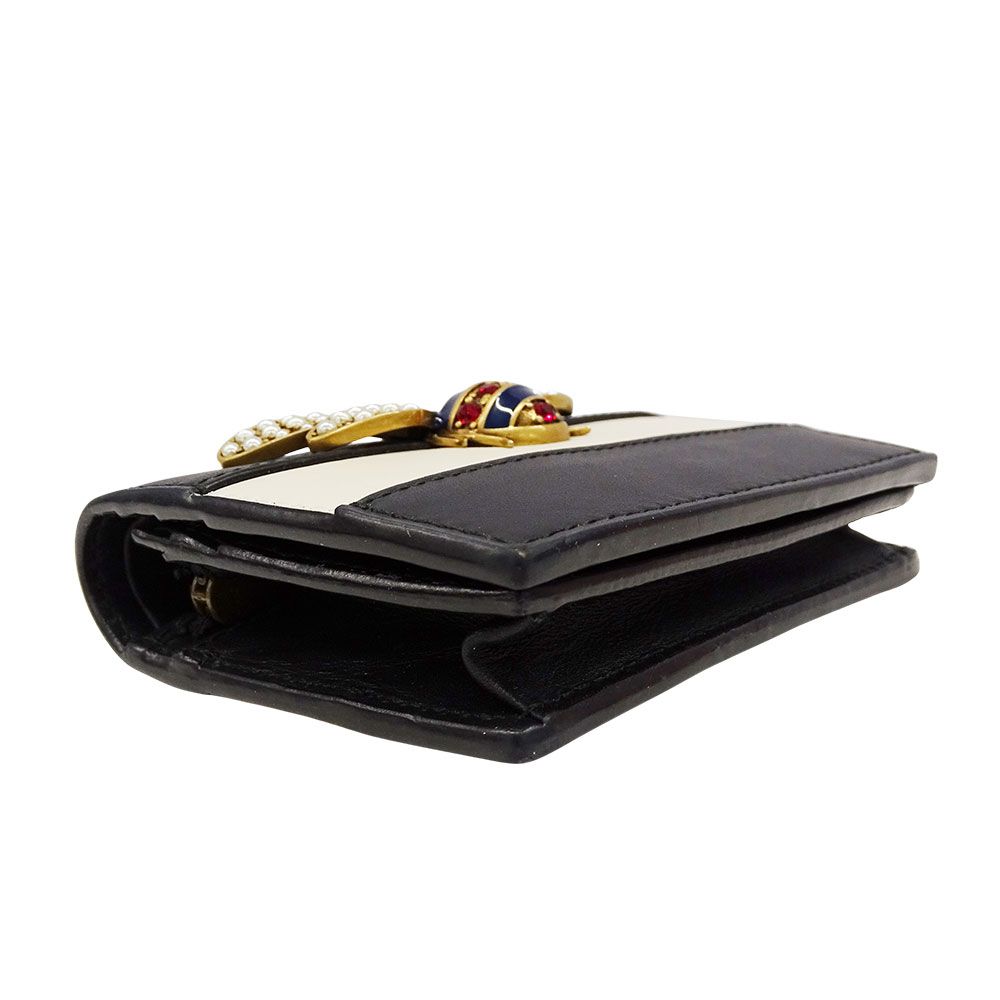 Gucci Wallet Bifold Queen Ma Galette Leather Rhinestone — view 3