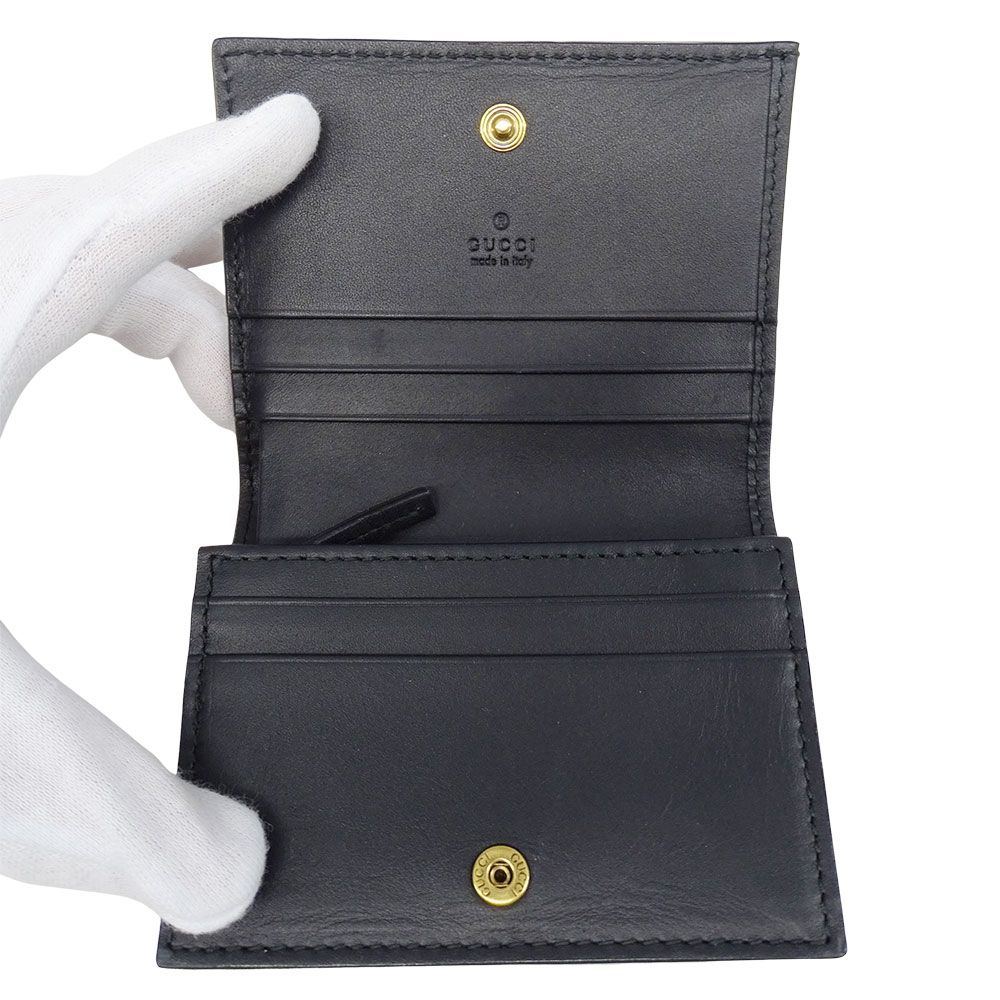 Gucci Wallet Bifold Queen Ma Galette Leather Rhinestone — view 6