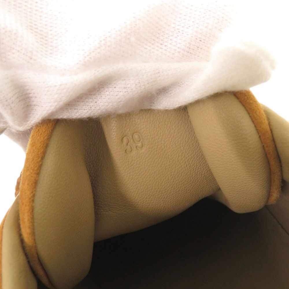 Hermes Bastar 39 Suede Camel Sneakers — view 7