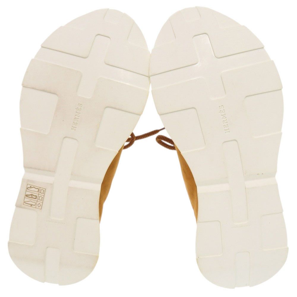 Hermes Bastar 39 Suede Camel Sneakers — view 4
