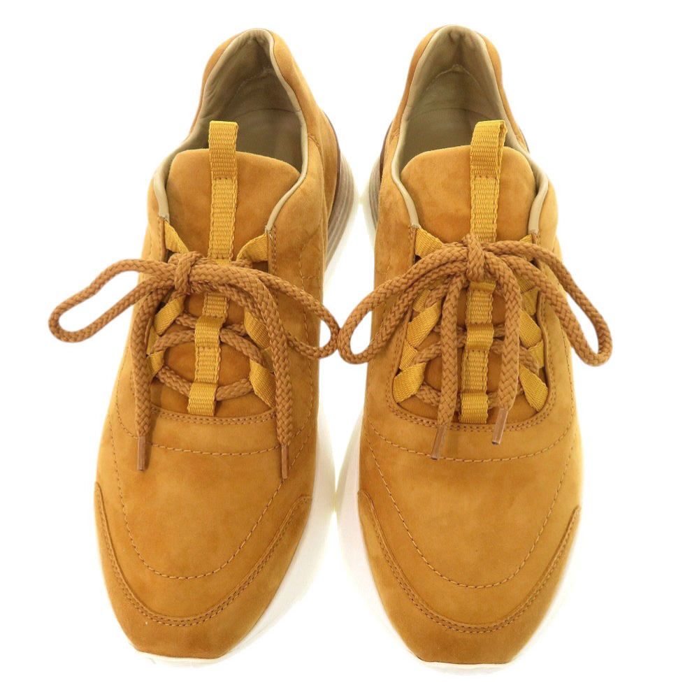 Hermes Bastar 39 Suede Camel Sneakers — view 2