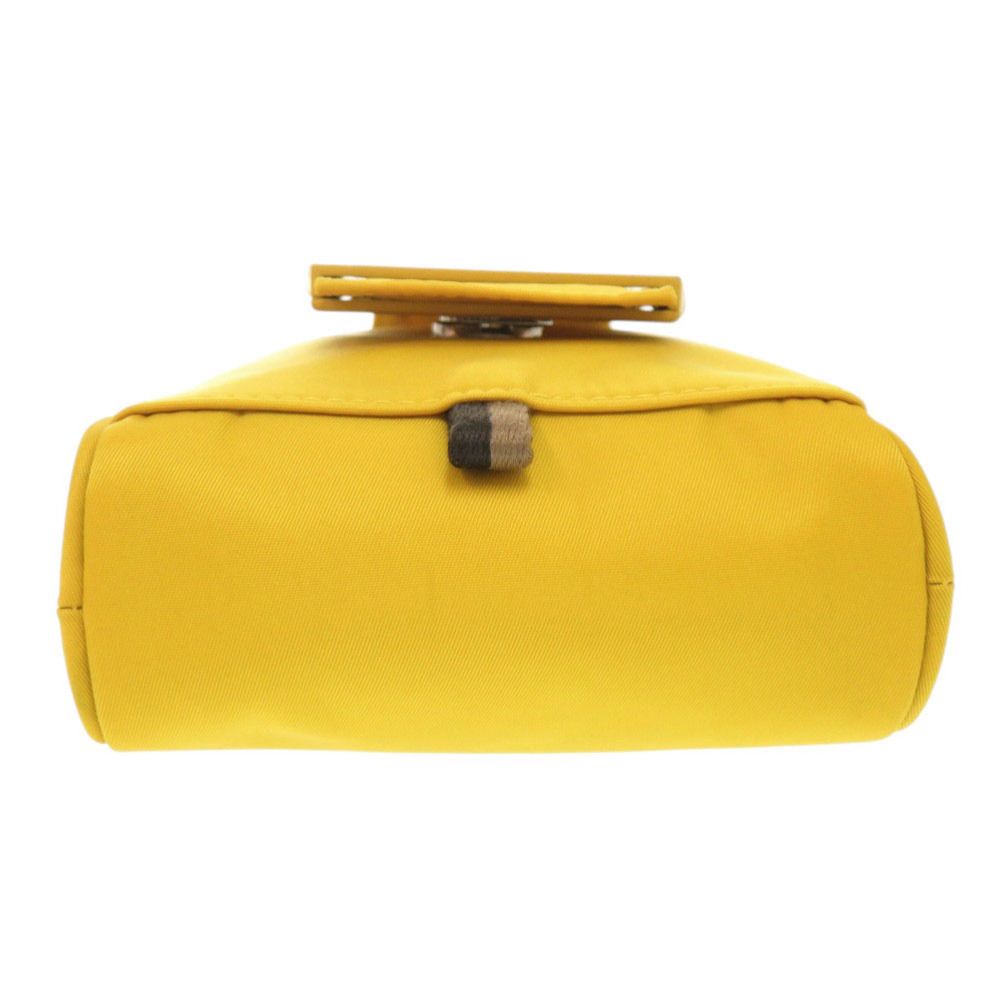 Fendi Baguette Phone Pouch Nylon Yellow Shoulder Bag — view 3