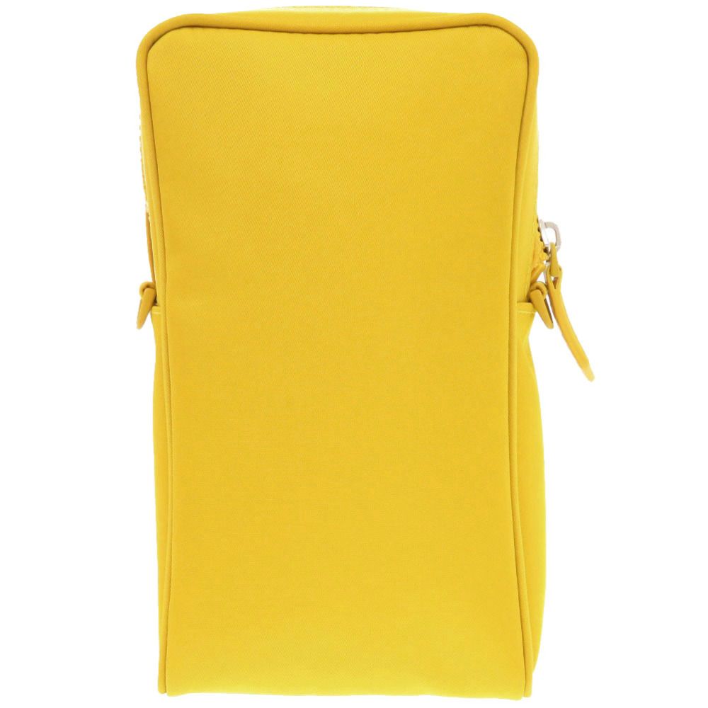 Fendi Baguette Phone Pouch Nylon Yellow Shoulder Bag — view 2