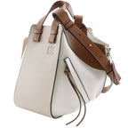 Loewe Hammock Small 2-Way Shoulder Calf Brown White Handbag — view 2