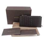 Bottega Veneta Wallet Intrecciato Coin Case Leather Black — view 5
