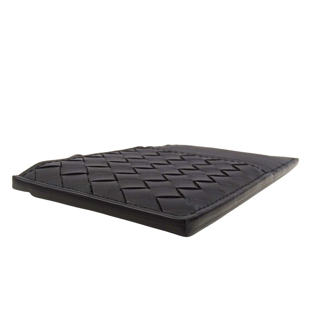 Bottega Veneta Wallet Intrecciato Coin Case Leather Black — view 3