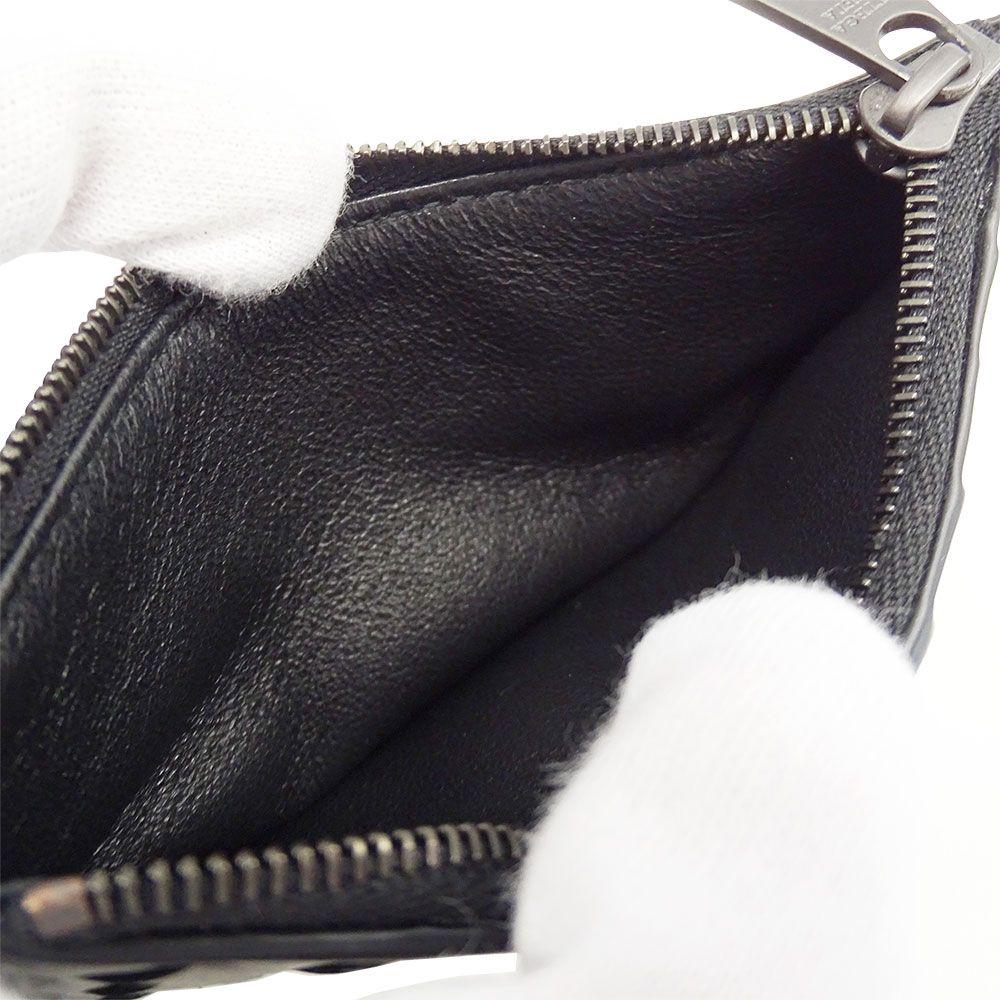 Bottega Veneta Wallet Intrecciato Coin Case Leather Black — view 6