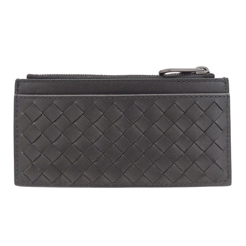 Bottega Veneta Wallet Intrecciato Coin Case Leather Black — view 2