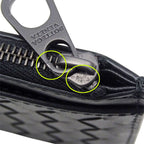 Bottega Veneta Wallet Intrecciato Coin Case Leather Black — view 8