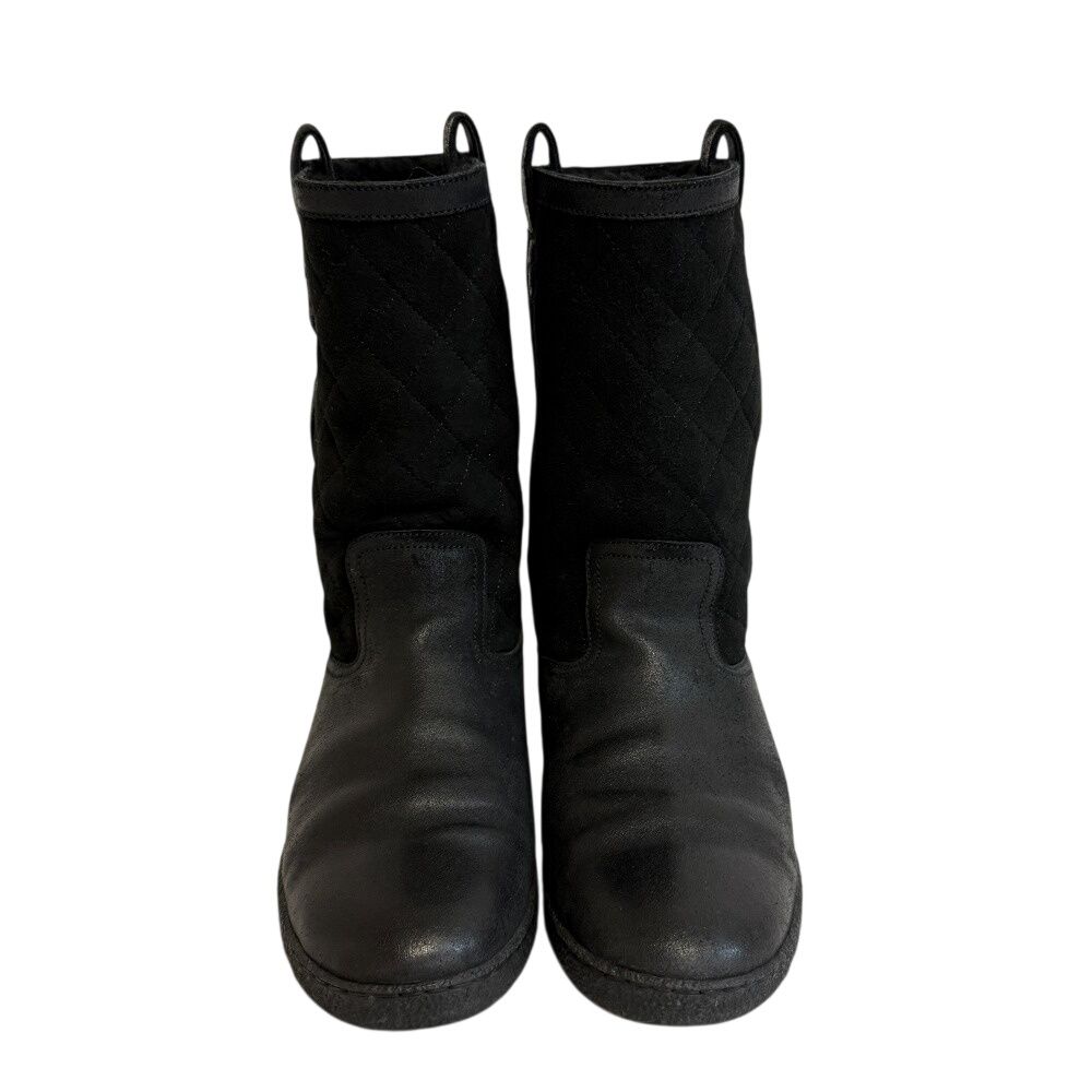 Chanel Quilted Boots Black — view 2