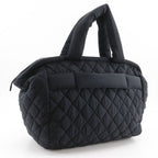 Chanel Coco Cocoon Quilted Nylon Black Boston Bag — view 3