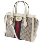 Gucci Off Dias Small 2-Way Shoulder GG Supreme Canvas Beige — view 2