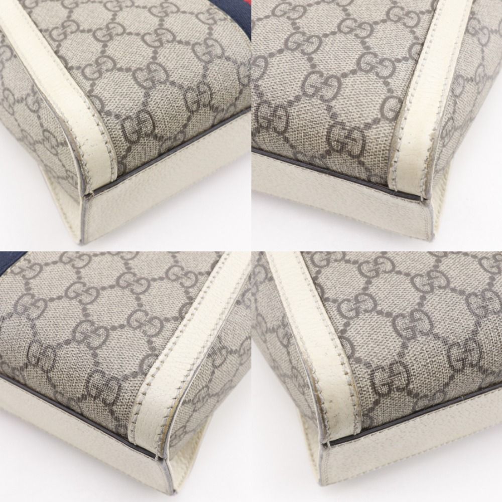 Gucci Off Dias Small 2-Way Shoulder GG Supreme Canvas Beige — view 4