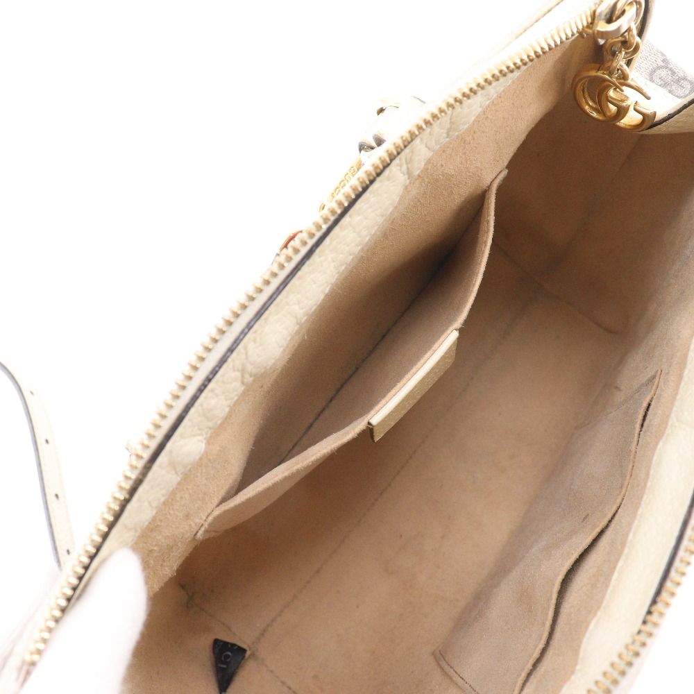 Gucci Off Dias Small 2-Way Shoulder GG Supreme Canvas Beige — view 7