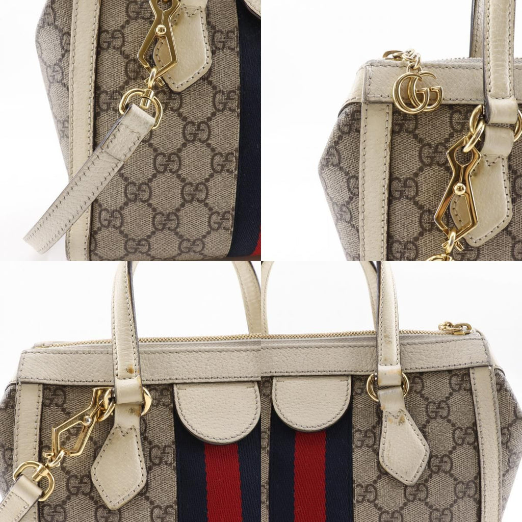 Gucci Off Dias Small 2-Way Shoulder GG Supreme Canvas Beige — view 9