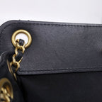 Chanel Chain Shoulder Bag 2-Way Quilted CC Logo Lambskin — view 8