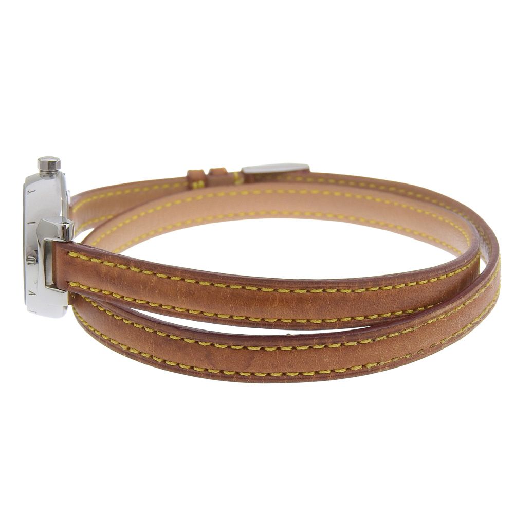 Louis Vuitton Tumble Stainless Steel Leather Quartz Analog Display — view 5