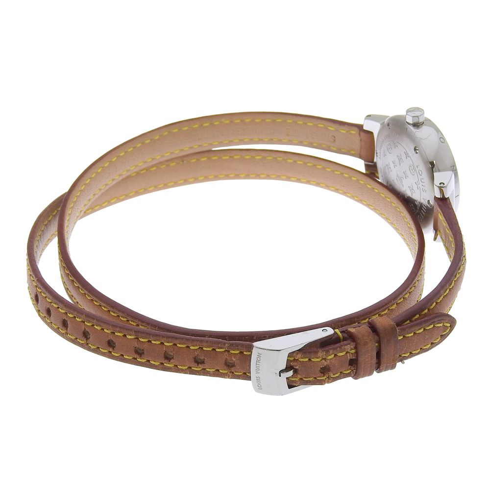 Louis Vuitton Tumble Stainless Steel Leather Quartz Analog Display — view 6