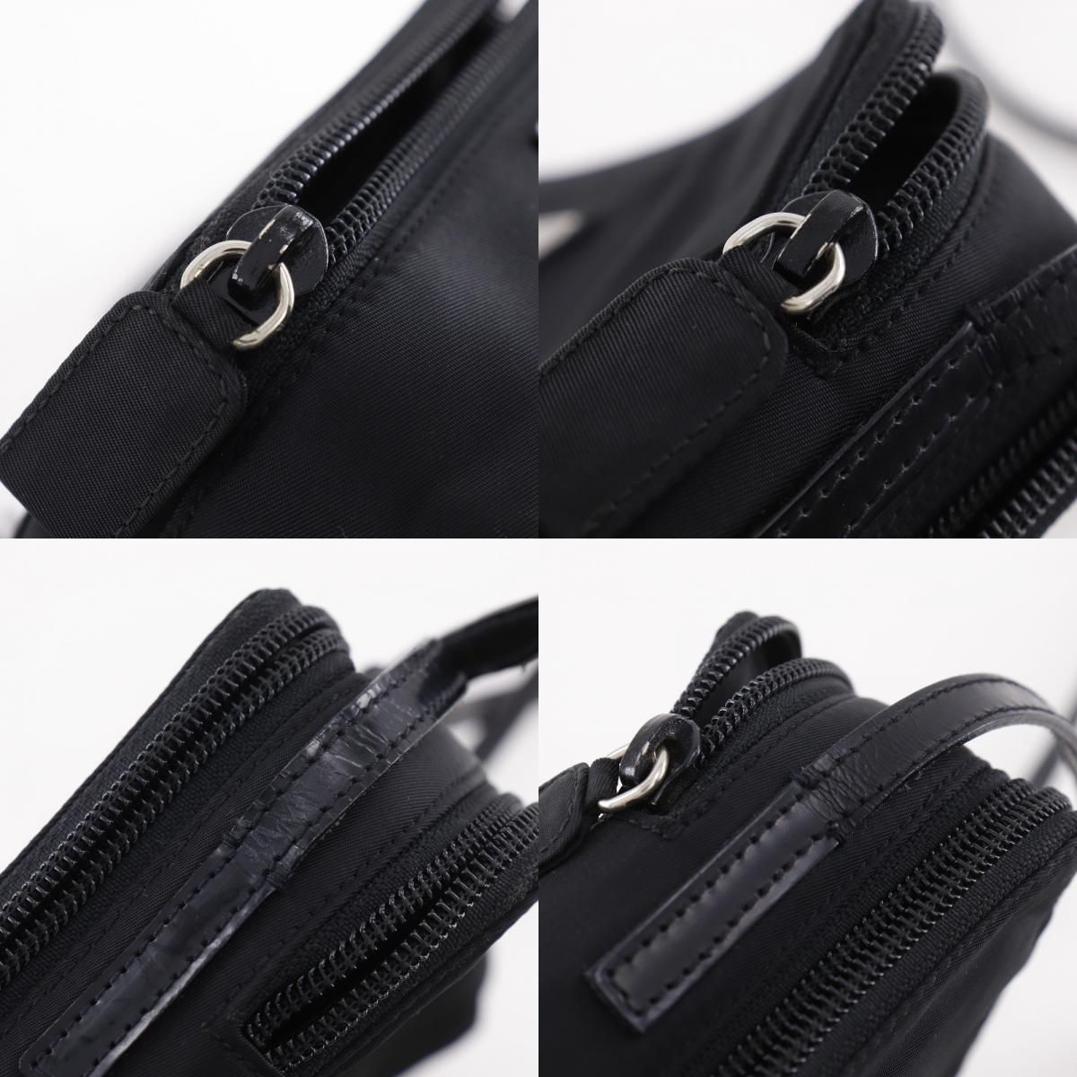 Prada Wallet Shoulder Nylon Nero Black — view 9