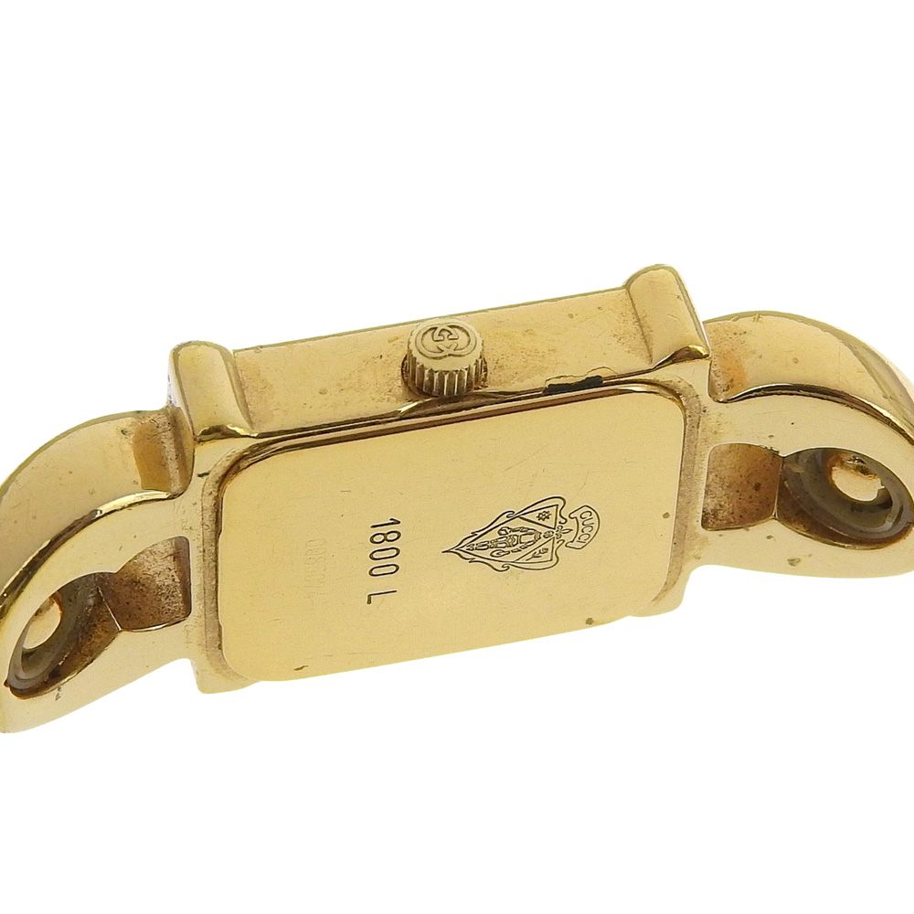 Gucci Gold Plated Quartz Analog Display White Dial Watch — view 6