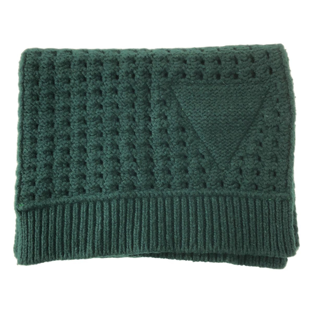 Bottega Veneta Logege Knit Muffler Dark Green Scarf — view 3