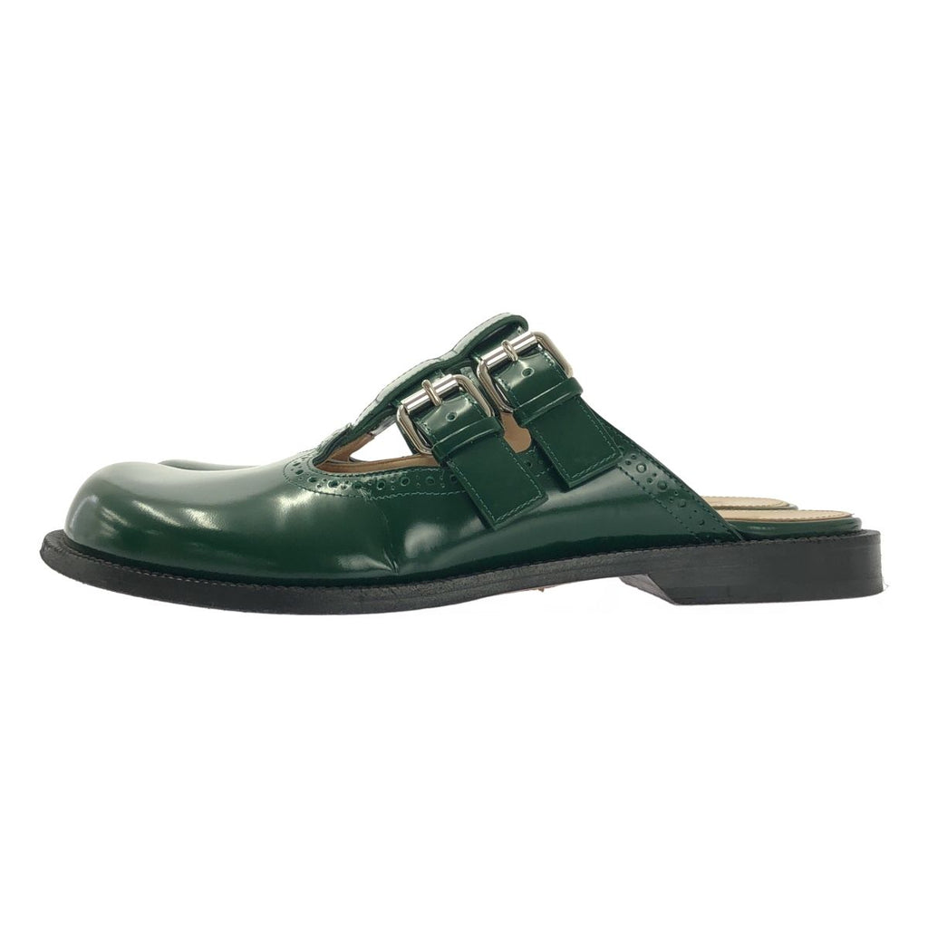 Loewe Campo Mary Jane Mule Sandals 39 Green — view 2