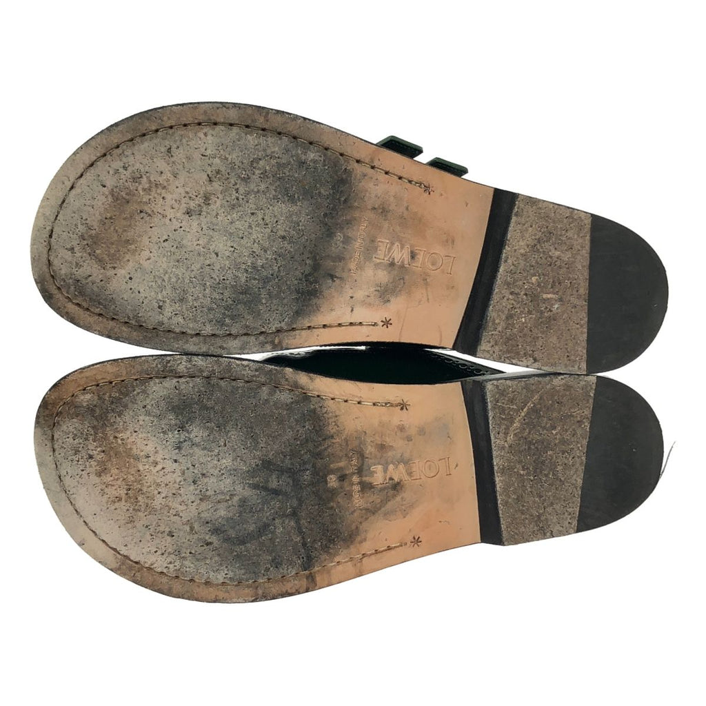 Loewe Campo Mary Jane Mule Sandals 39 Green — view 5