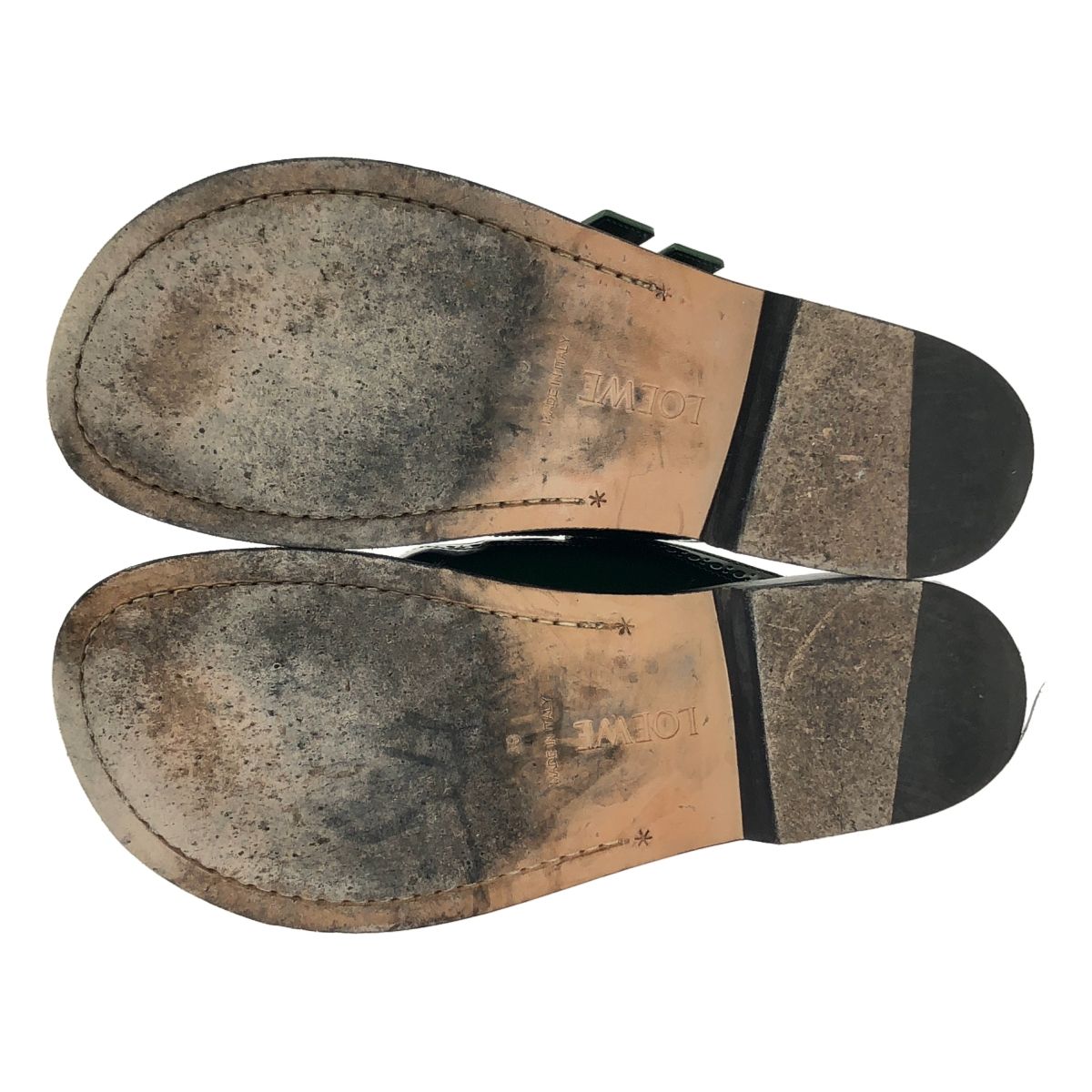 Loewe Campo Mary Jane Mule Sandals 39 Green — view 5