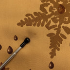 Hermes Snowflake Angora Silk Shawl Muffler Brown Scarf — view 5