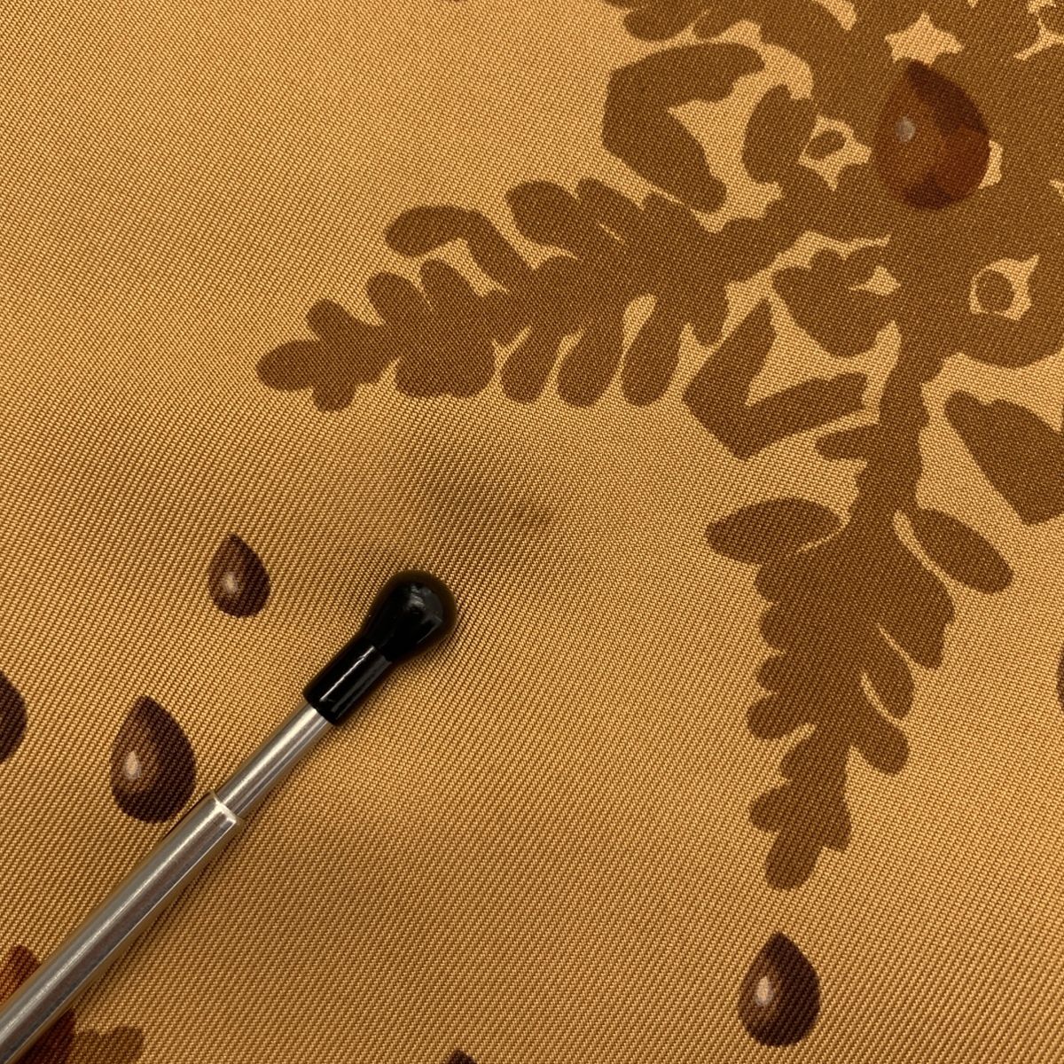 Hermes Snowflake Angora Silk Shawl Muffler Brown Scarf — view 5