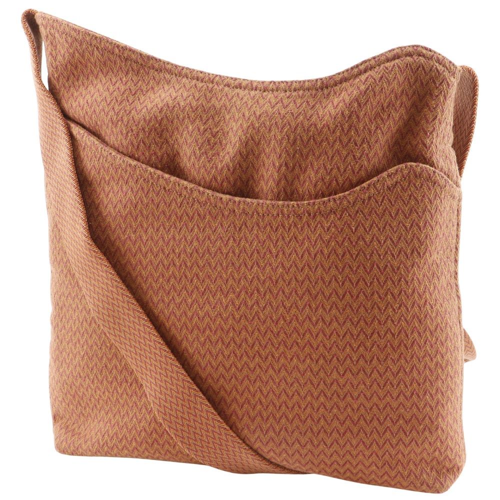 Hermes Sac de Pansage Canvas Orange Shoulder Bag — view 2