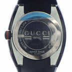 Gucci Watch Sync 137.1 Date Interlocking Black Dial SS Polyamide Synthetic — view 4