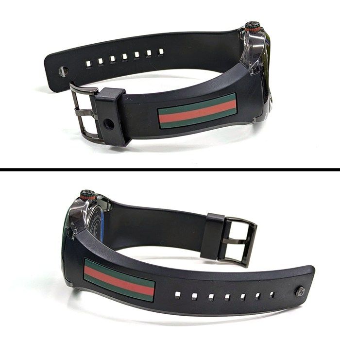 Gucci Watch Sync 137.1 Date Interlocking Black Dial SS Polyamide Synthetic — view 3