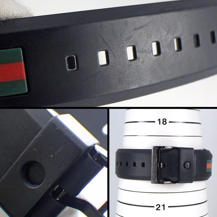 Gucci Watch Sync 137.1 Date Interlocking Black Dial SS Polyamide Synthetic — view 8