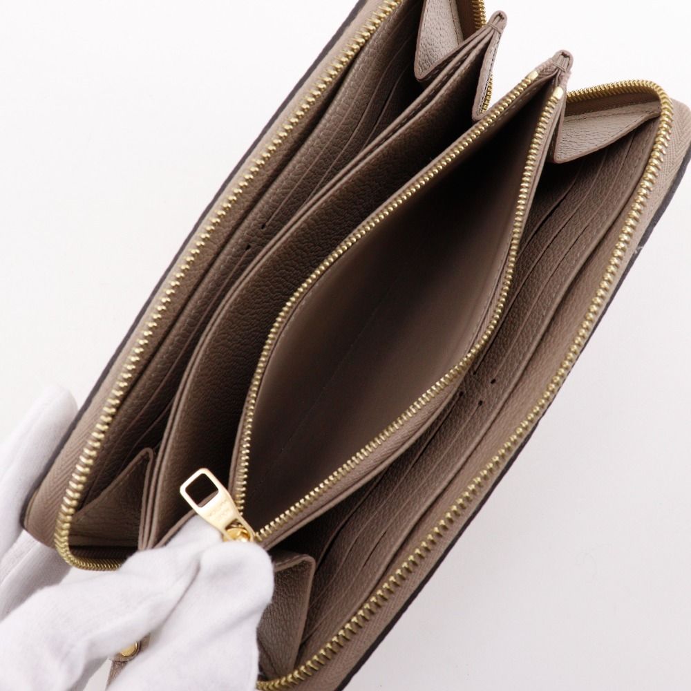 Louis Vuitton Zippy Wallet Monogram Empreinte Tourterelle Gray — view 6