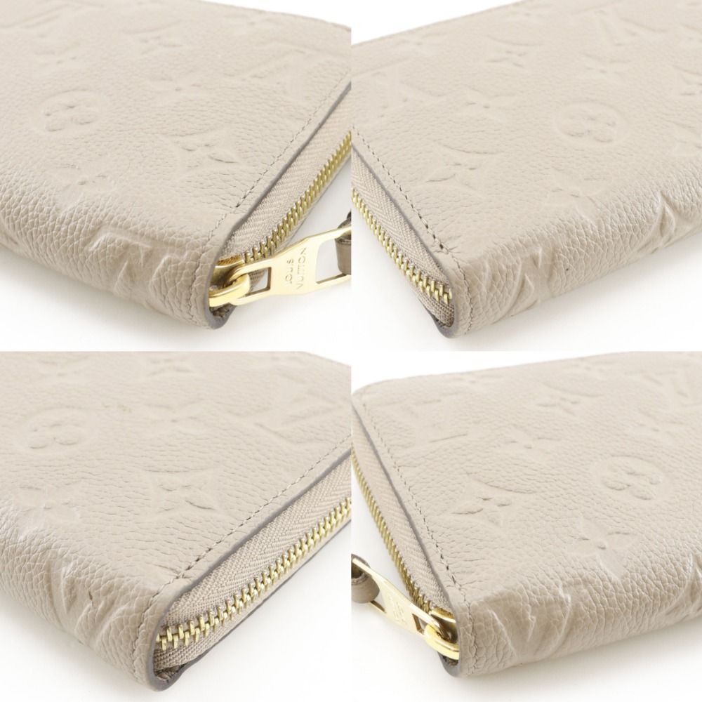 Louis Vuitton Zippy Wallet Monogram Empreinte Tourterelle Gray — view 4