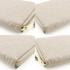 Louis Vuitton Zippy Wallet Monogram Empreinte Tourterelle Gray — view 4