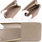 Louis Vuitton Zippy Wallet Monogram Empreinte Tourterelle Gray — view 9