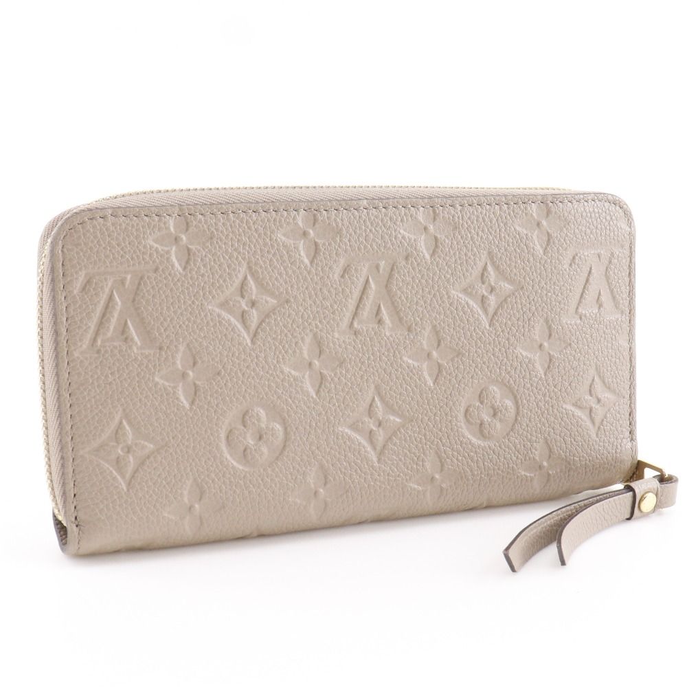 Louis Vuitton Zippy Wallet Monogram Empreinte Tourterelle Gray — view 3