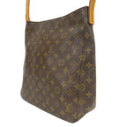 Louis Vuitton Shoulder Bag Looping GM Monogram Leather Brown — view 2