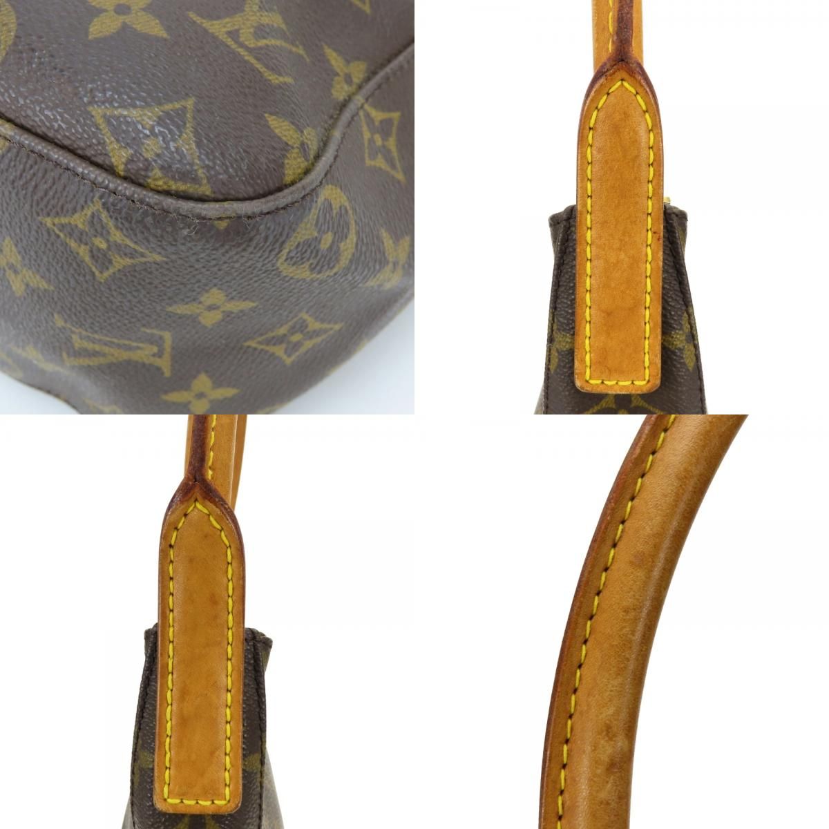 Louis Vuitton Shoulder Bag Looping GM Monogram Leather Brown — view 4
